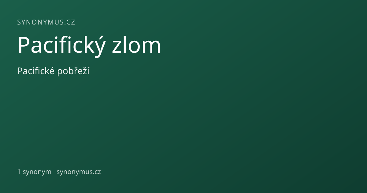 Náhled odkazu: Pacifický zlom