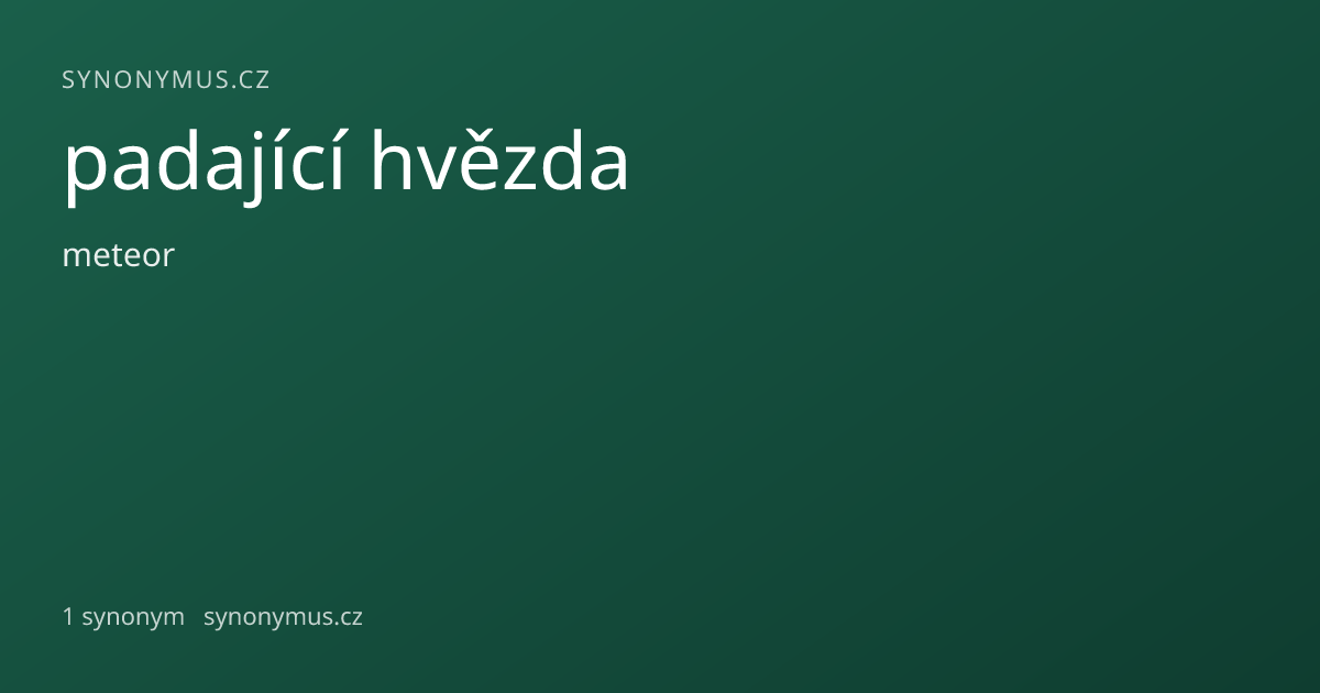 Náhled odkazu: padající hvězda