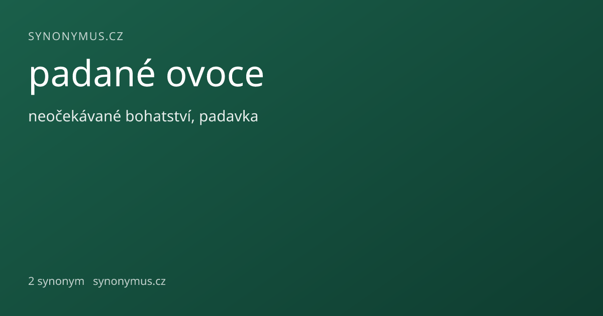 Náhled odkazu: padané ovoce