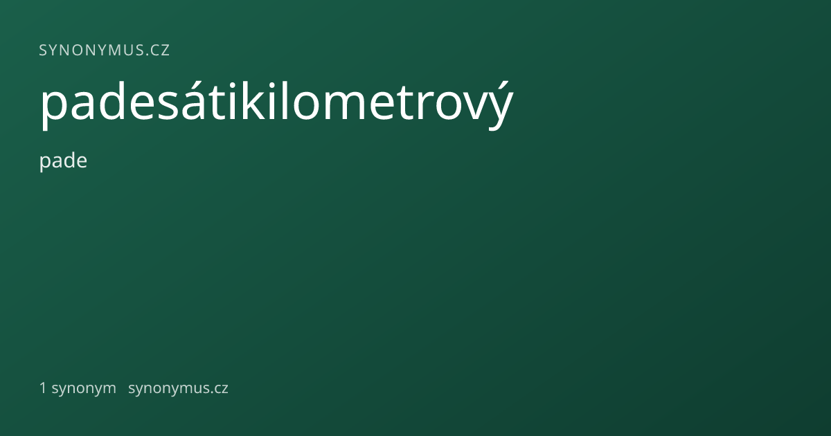 Náhled odkazu: padesátikilometrový