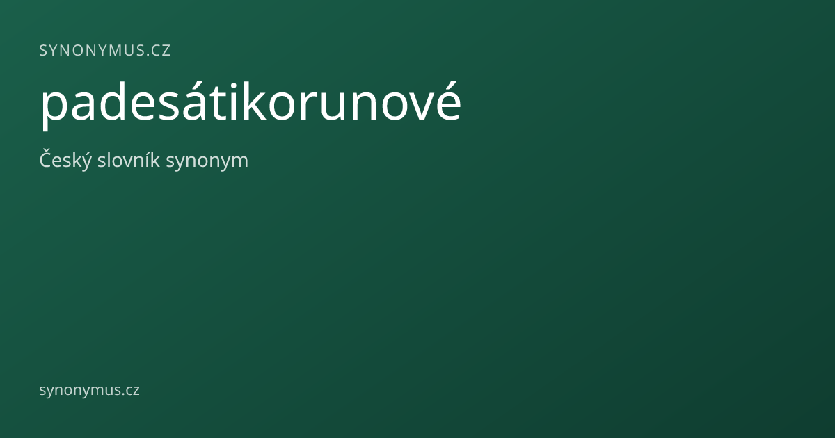 Náhled odkazu: padesátikorunové