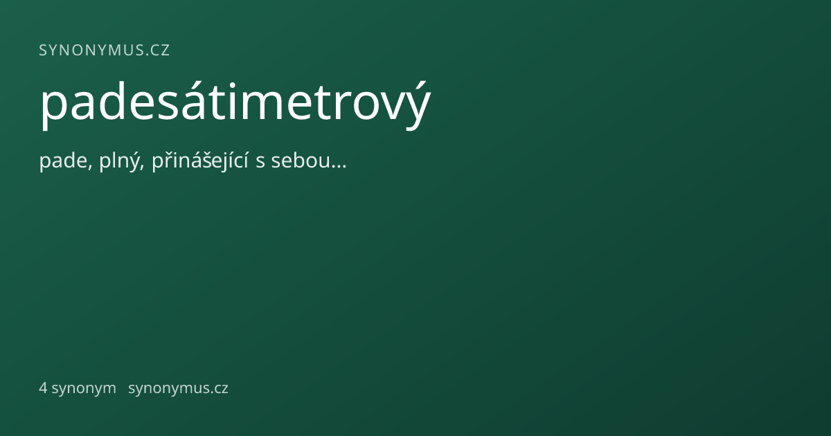 Náhled odkazu: padesátimetrový