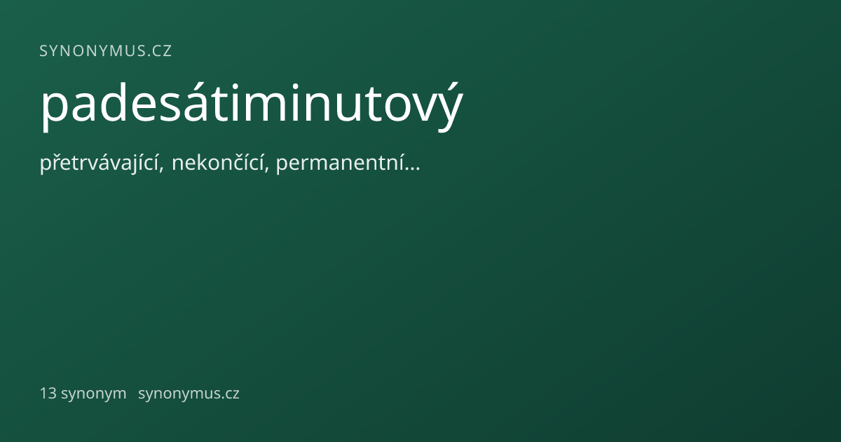 Náhled odkazu: padesátiminutový