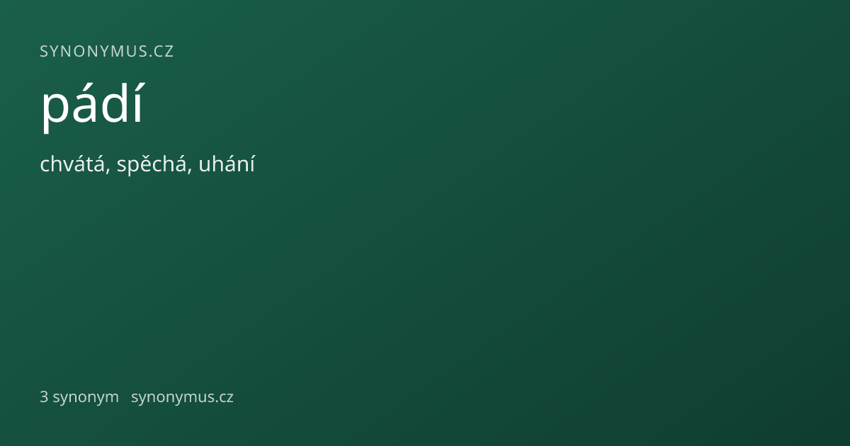 Náhled odkazu: pádí