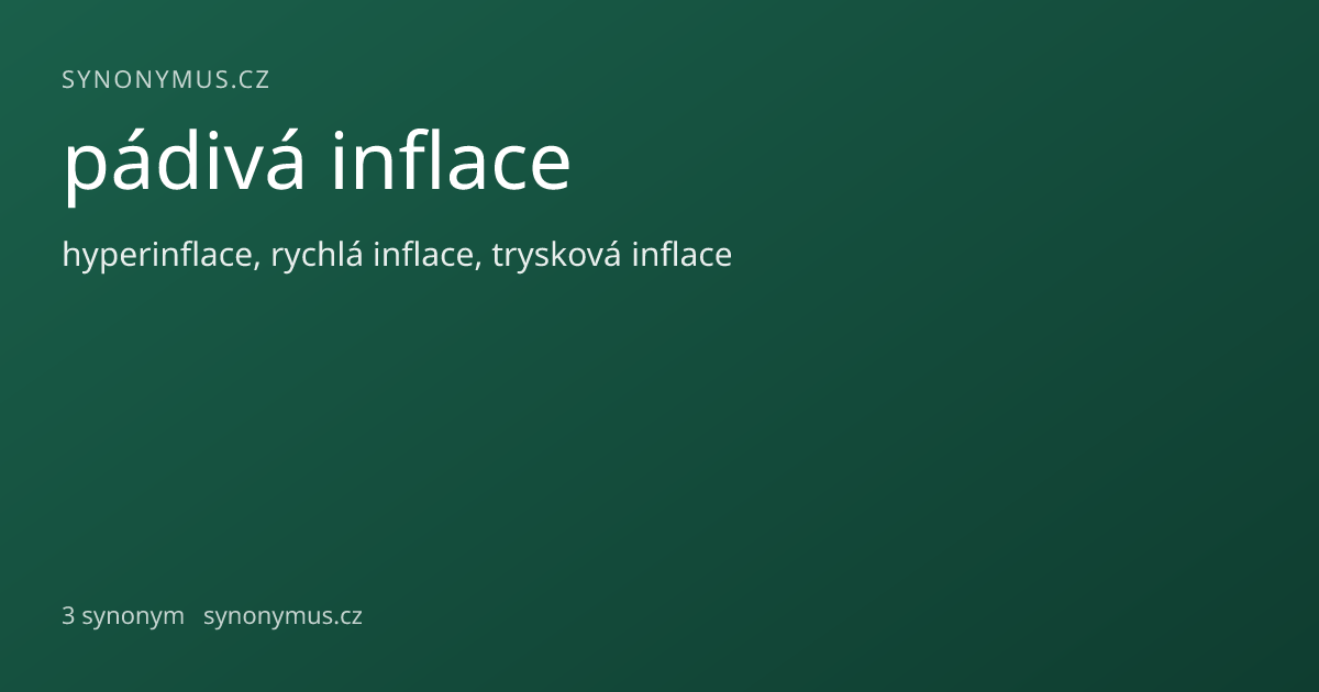 Náhled odkazu: pádivá inflace
