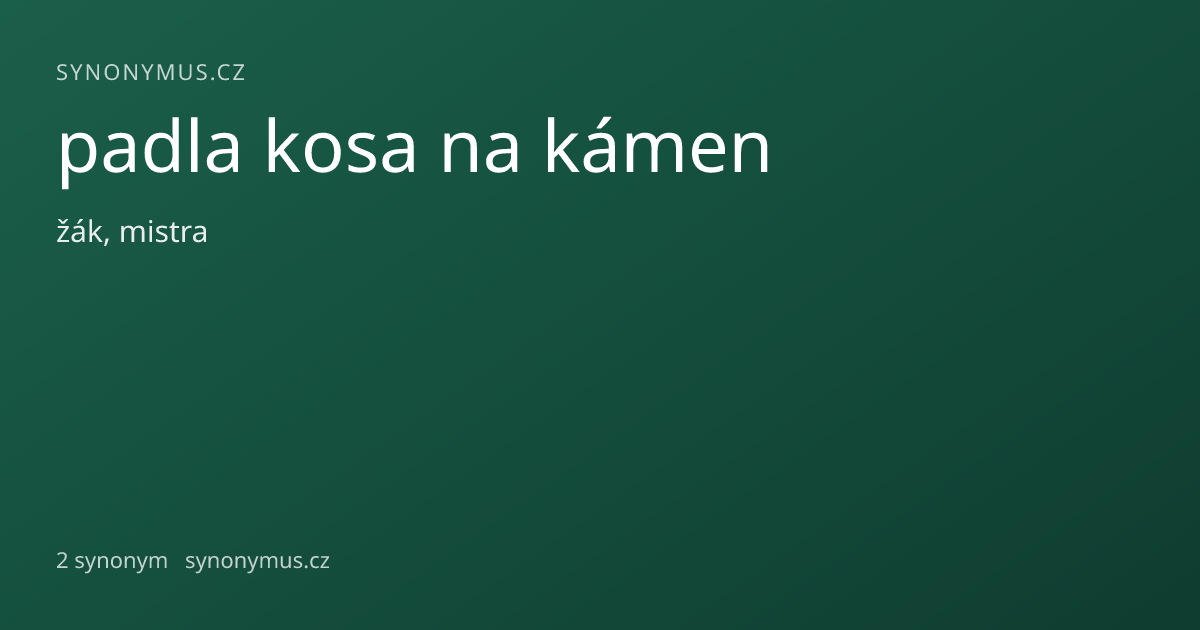 Náhled odkazu: padla kosa na kámen