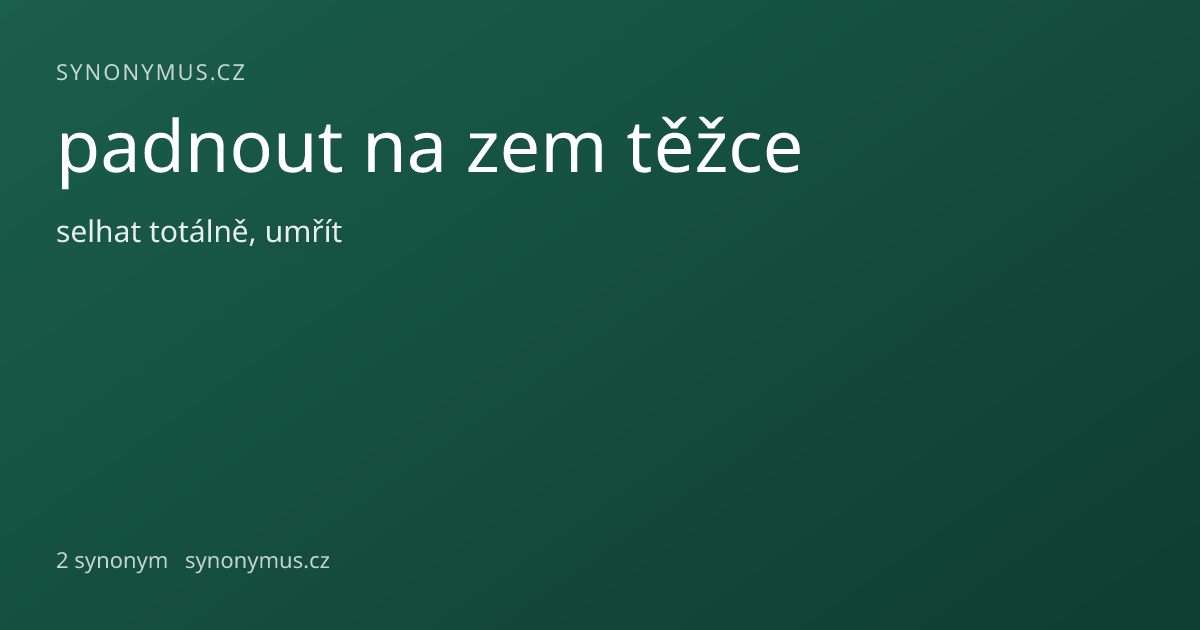 Náhled odkazu: padnout na zem těžce