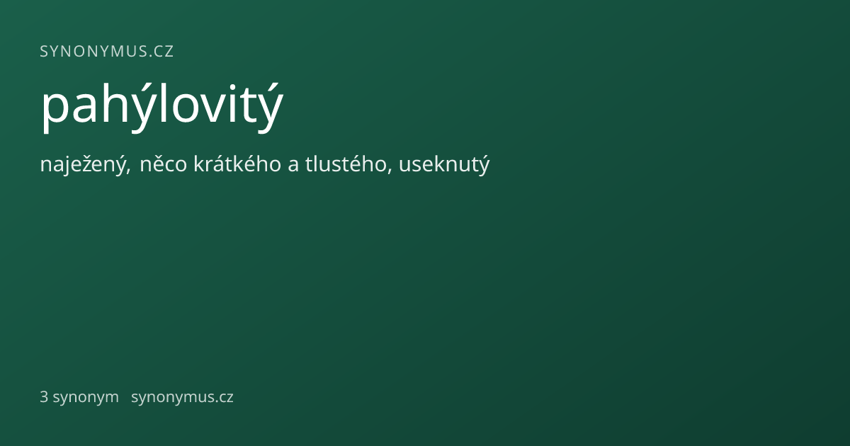 Náhled odkazu: pahýlovitý