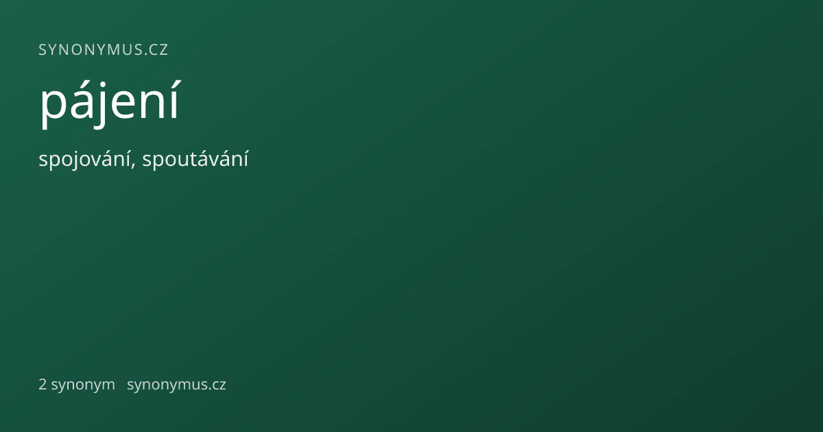 Náhled odkazu: pájení