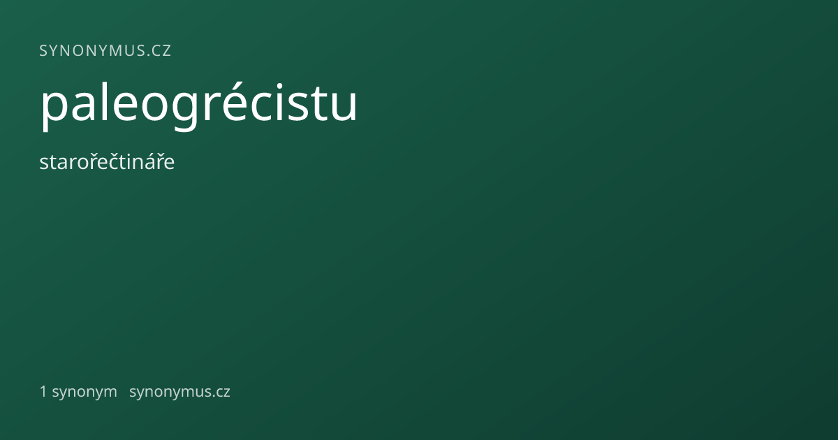 Náhled odkazu: paleogrécistu