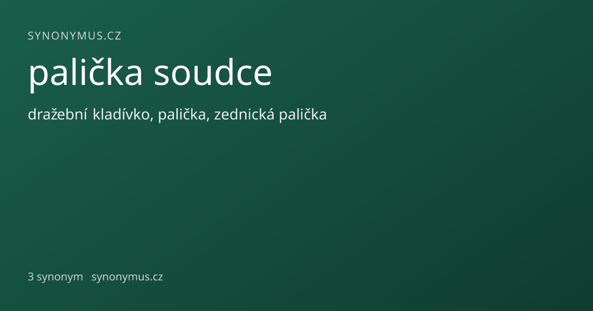 Náhled odkazu: palička soudce