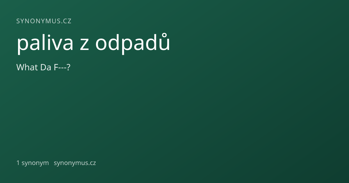 Náhled odkazu: paliva z odpadů