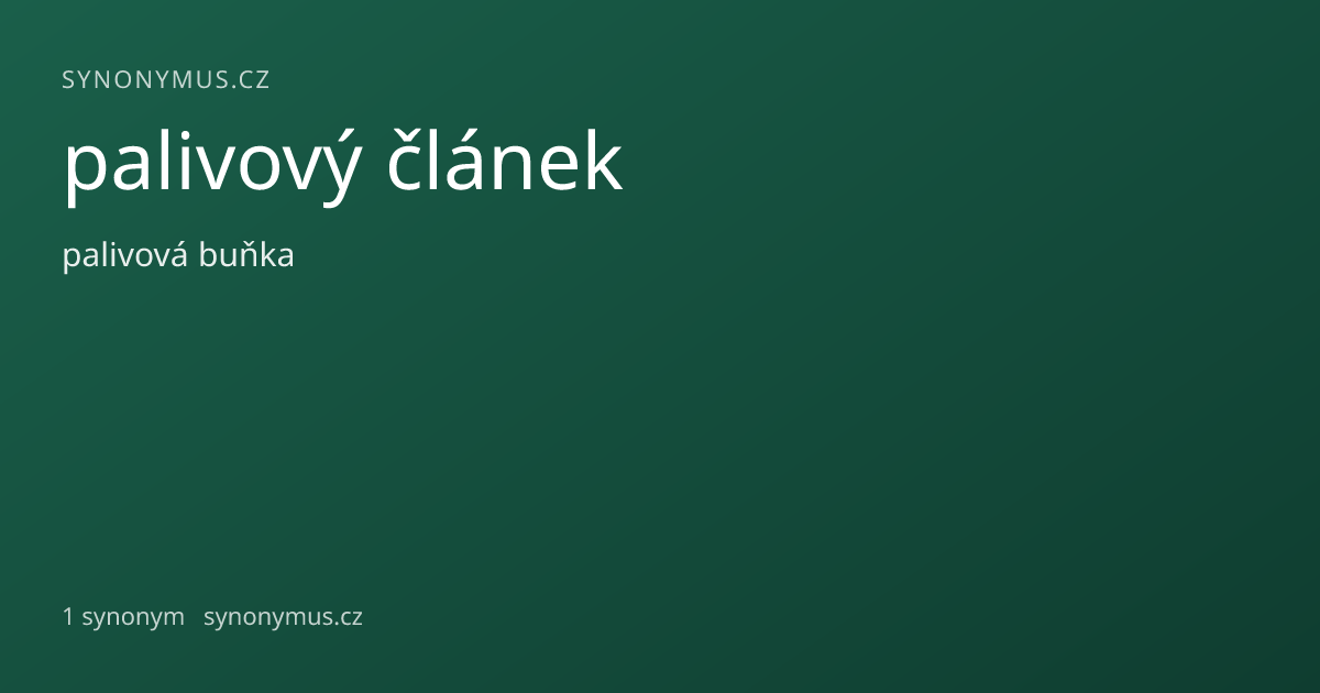Náhled odkazu: palivový článek