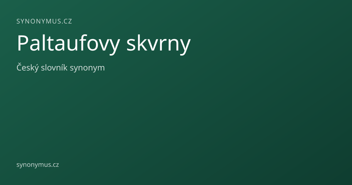 Náhled odkazu: Paltaufovy skvrny