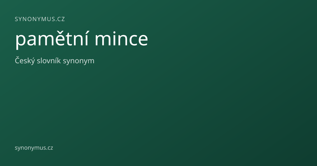 Náhled odkazu: pamětní mince
