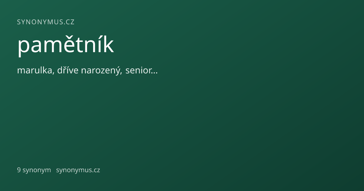 Náhled odkazu: pamětník