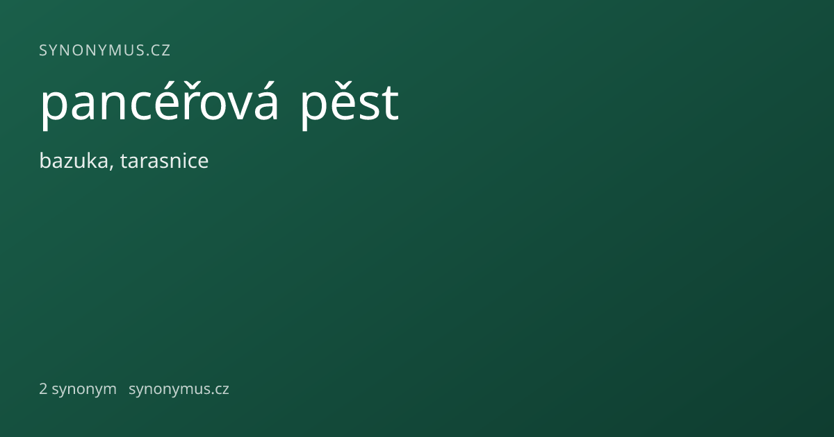 Náhled odkazu: pancéřová pěst