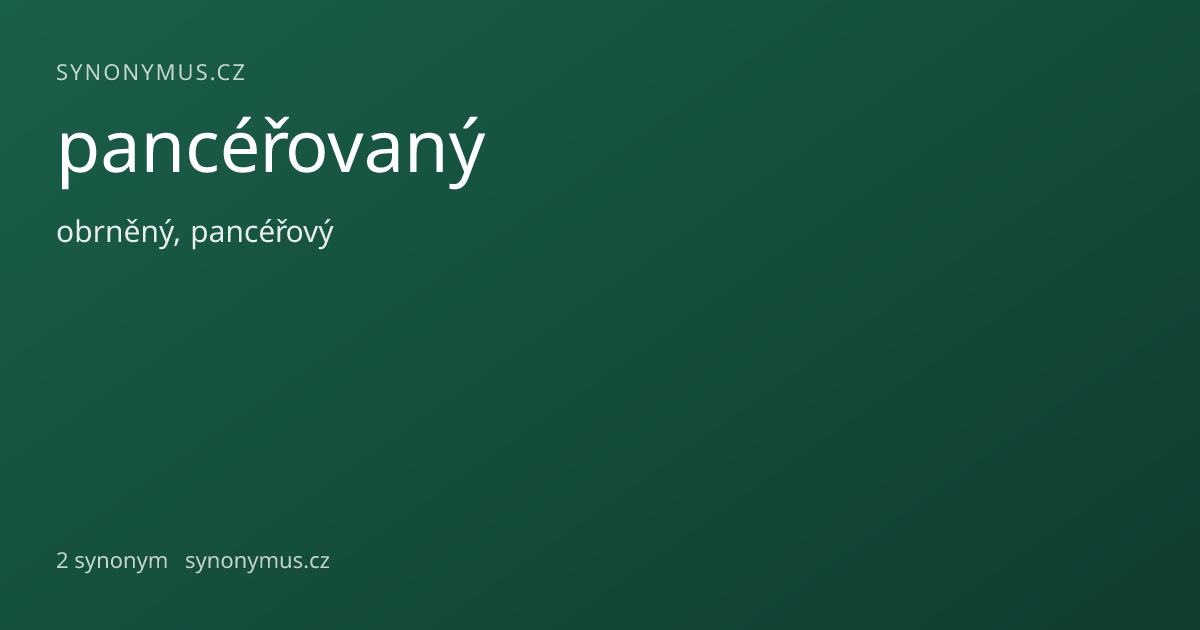 Náhled odkazu: pancéřovaný