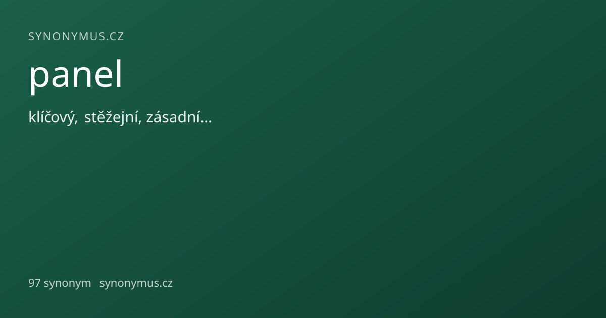 Náhled odkazu: panel