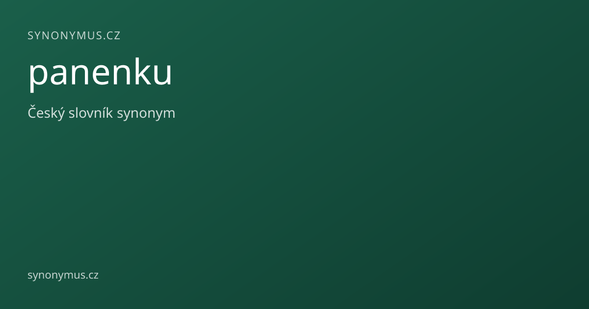 Náhled odkazu: panenku