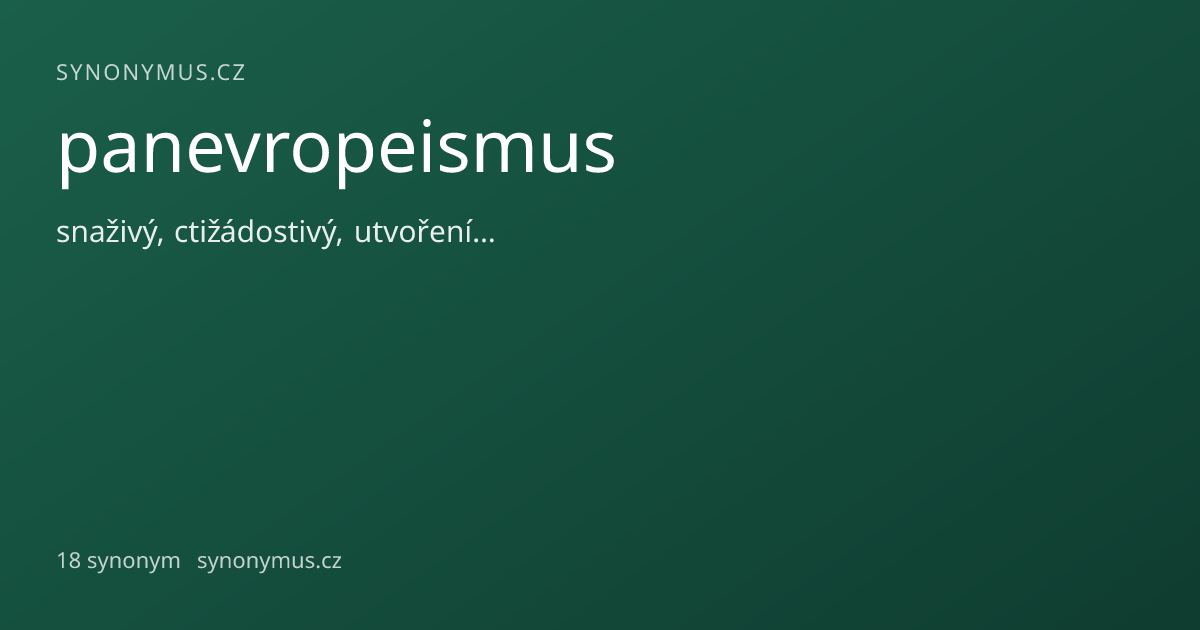 Náhled odkazu: panevropeismus
