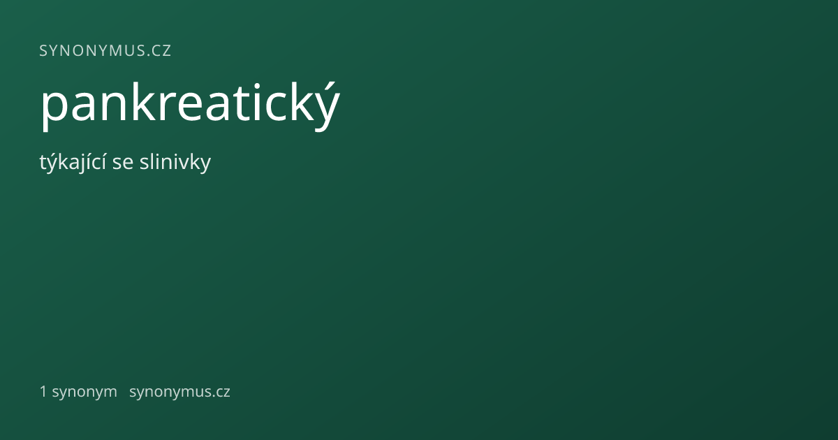 Náhled odkazu: pankreatický