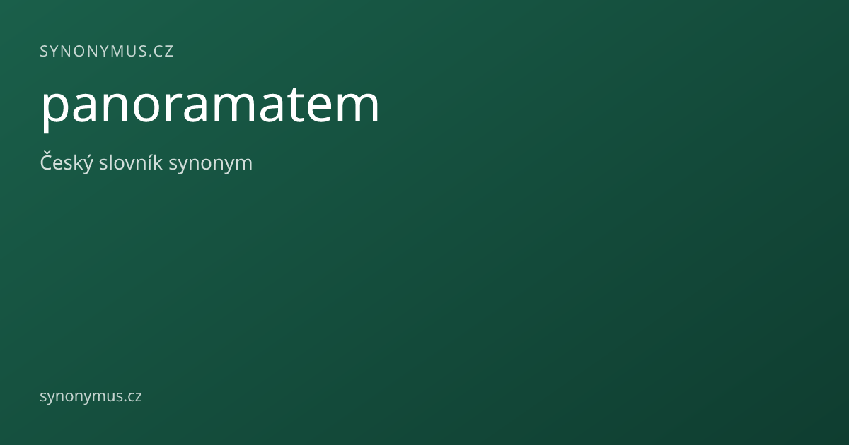 Náhled odkazu: panoramatem