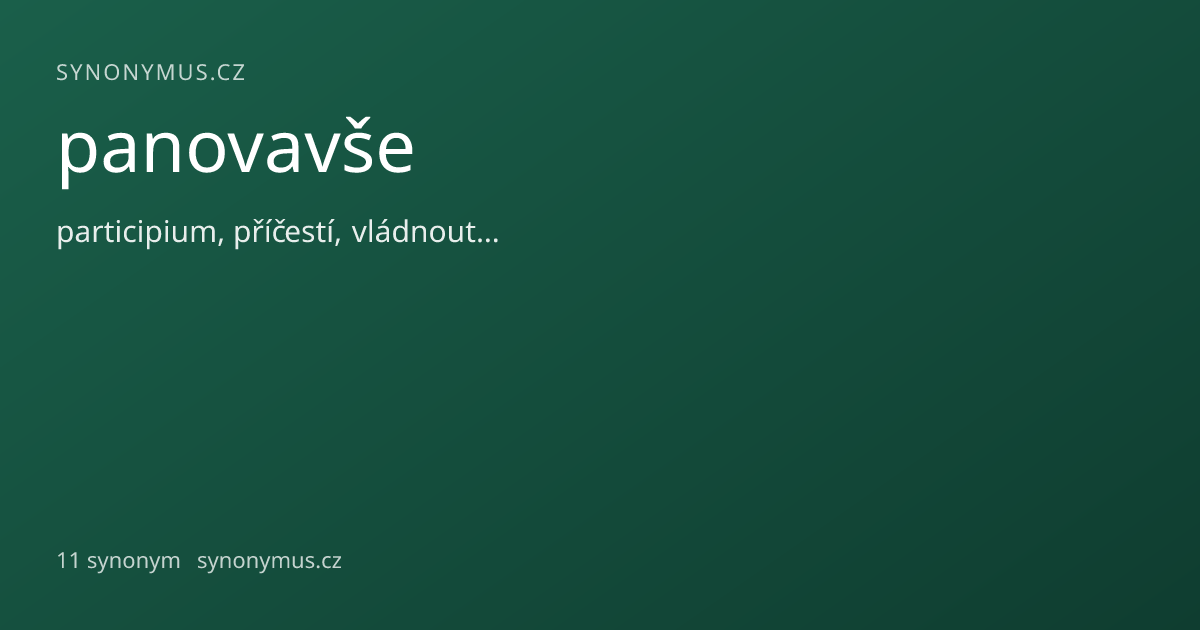 Náhled odkazu: panovavše