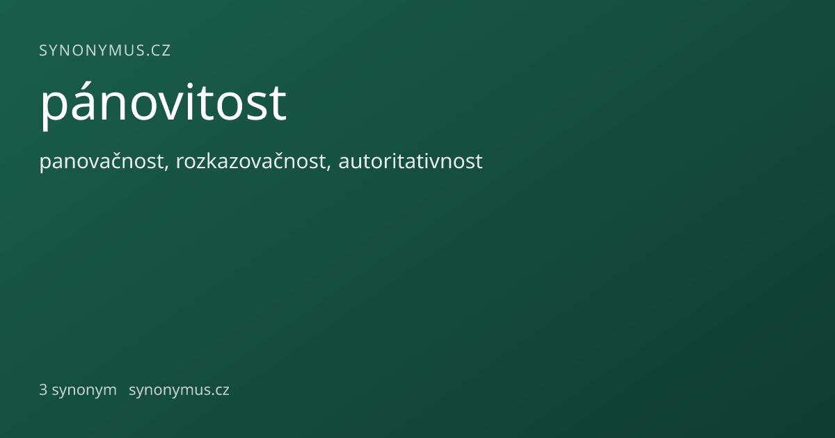 Náhled odkazu: pánovitost