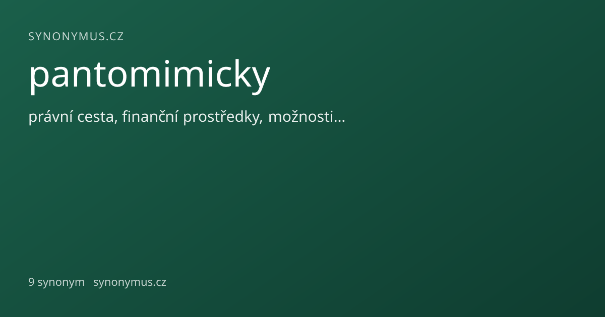 Náhled odkazu: pantomimicky