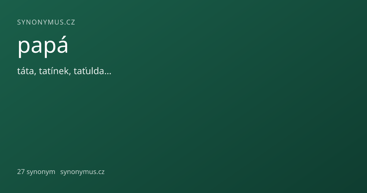 Náhled odkazu: papá