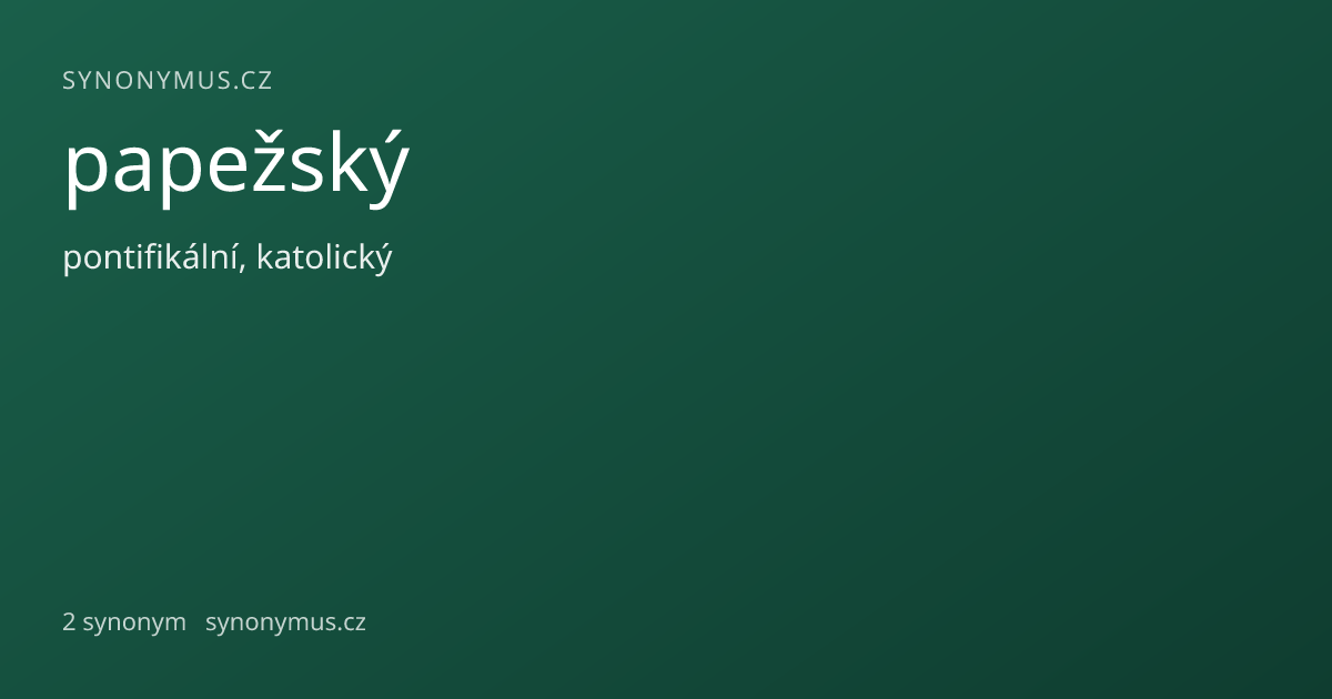 Náhled odkazu: papežský