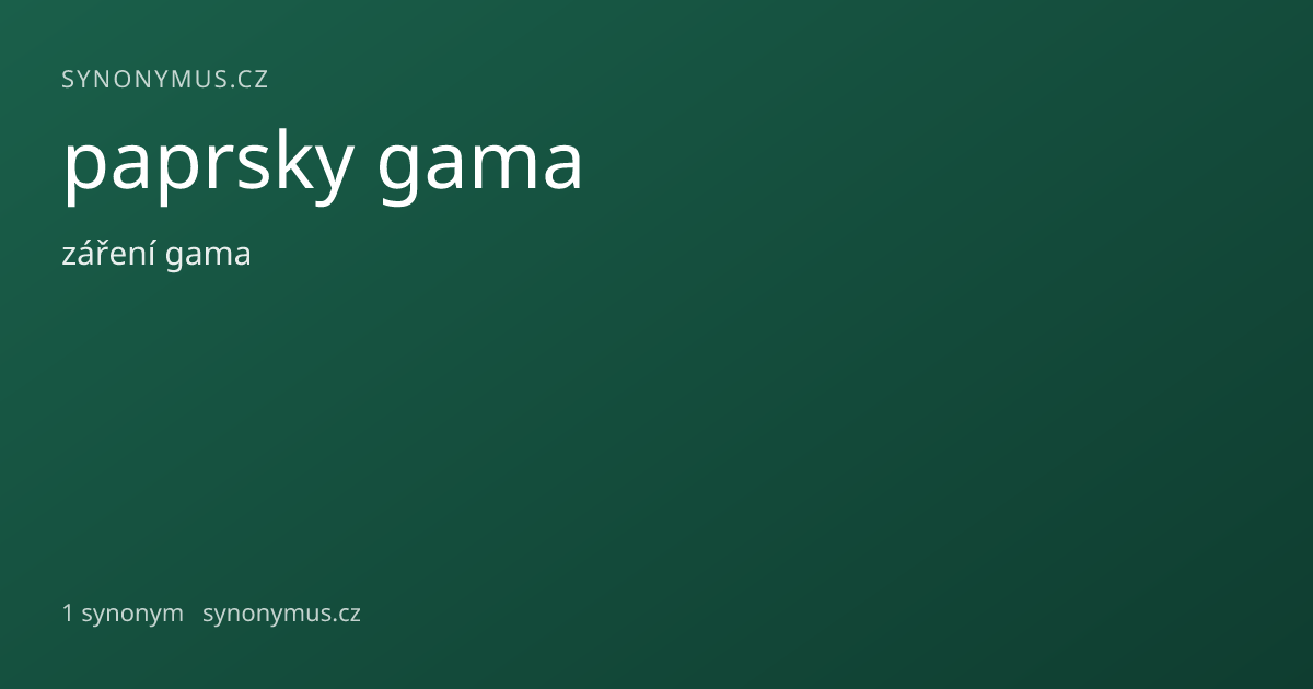 Náhled odkazu: paprsky gama