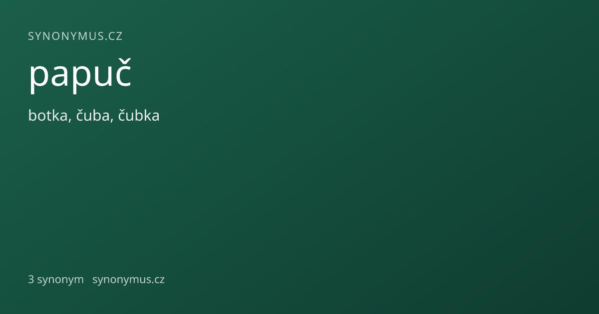 Náhled odkazu: papuč