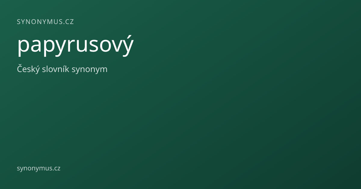 Náhled odkazu: papyrusový