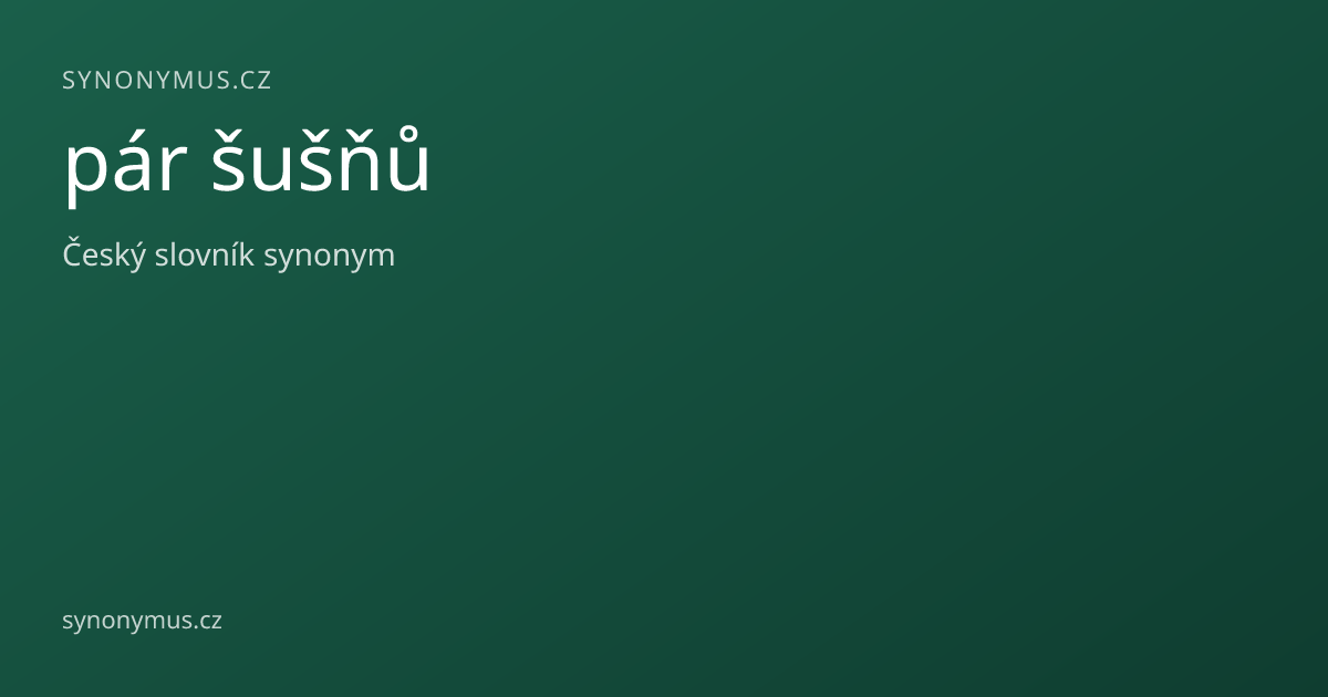 Náhled odkazu: pár šušňů