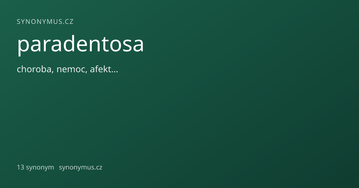 Náhled odkazu: paradentosa