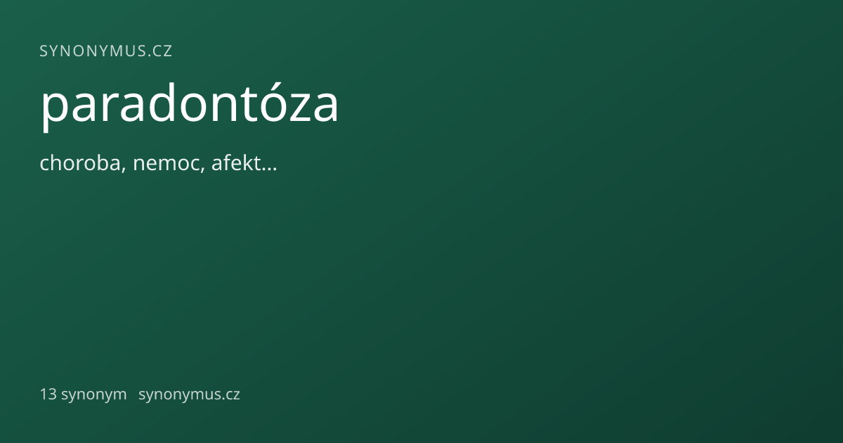 Náhled odkazu: paradontóza