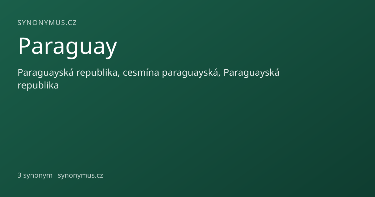 Náhled odkazu: Paraguay