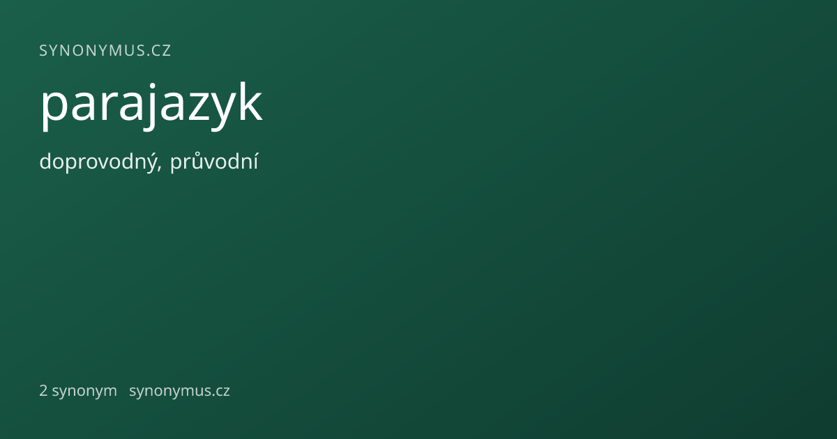 Náhled odkazu: parajazyk