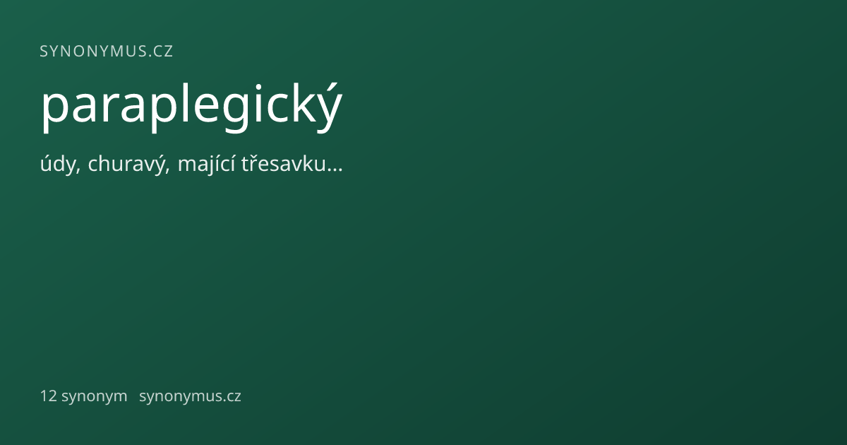 Náhled odkazu: paraplegický