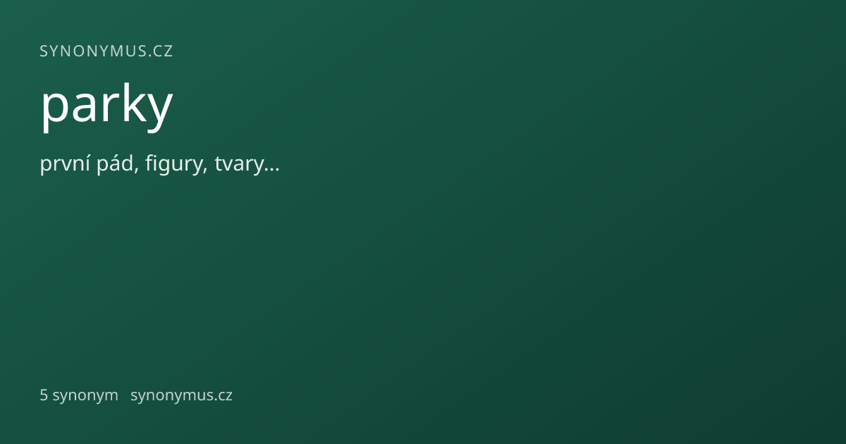 Náhled odkazu: parky