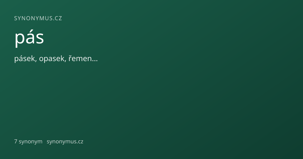 Náhled odkazu: pás