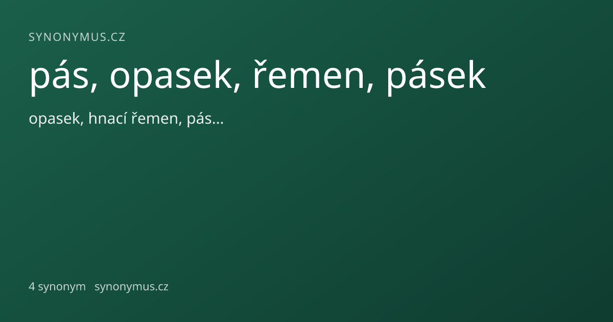 Náhled odkazu: pás, opasek, řemen, pásek