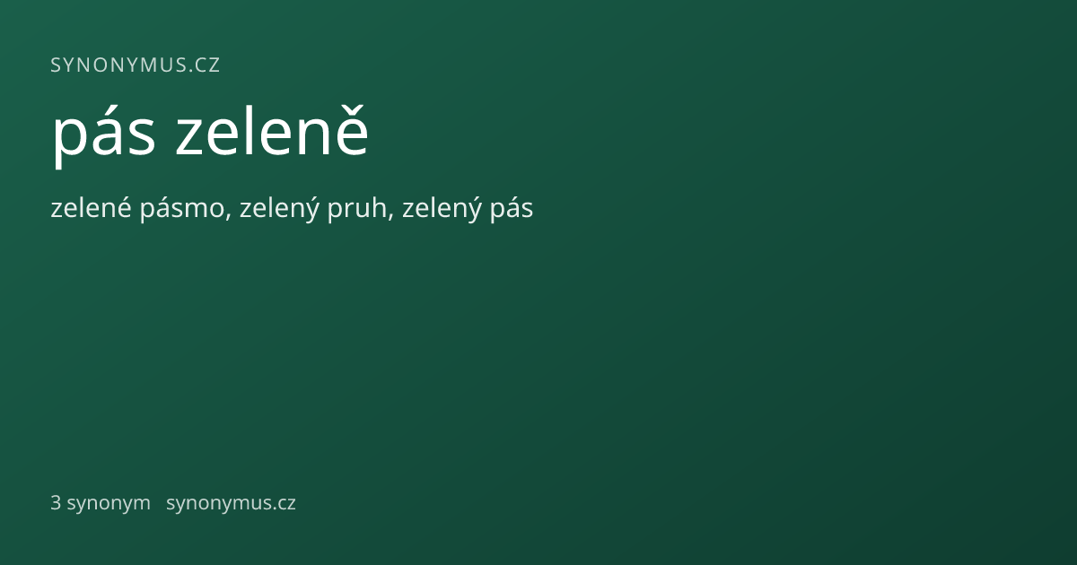 Náhled odkazu: pás zeleně