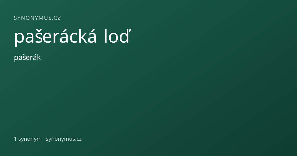 Náhled odkazu: pašerácká loď