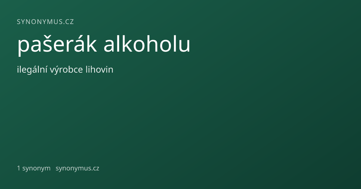 Náhled odkazu: pašerák alkoholu