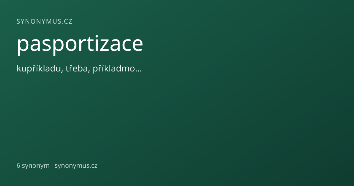 Náhled odkazu: pasportizace