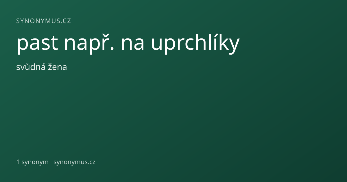 Náhled odkazu: past např. na uprchlíky