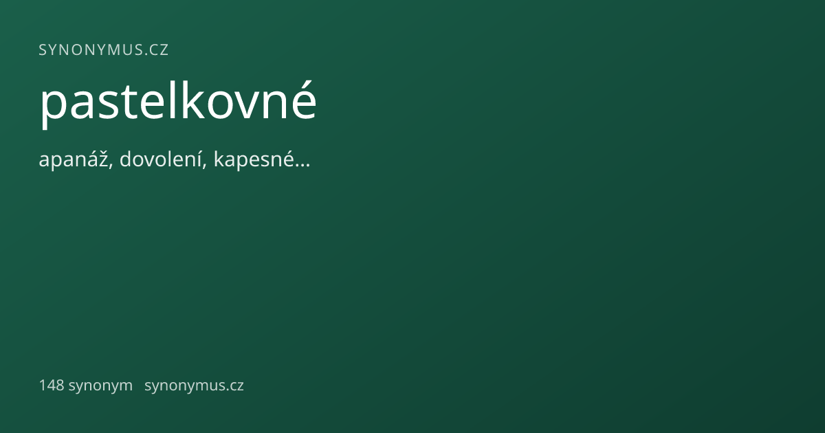 Náhled odkazu: pastelkovné